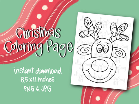 Rudolph Coloring Page