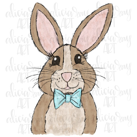 Boy Painted Bunny Rabbit