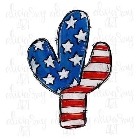 Patriotic Cactus