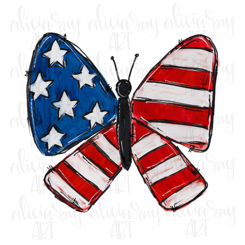 Patriotic Butterfly