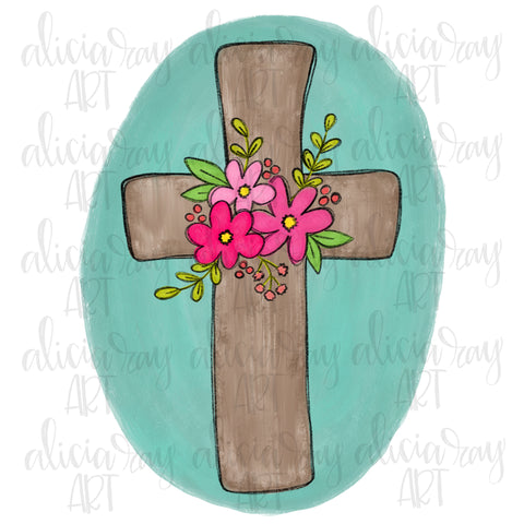 Floral Cross