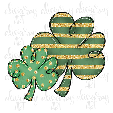 Glitter Shamrocks