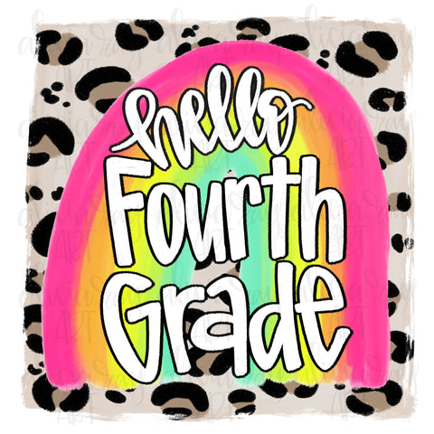 Rainbow Leopard Hello Fourth Grade