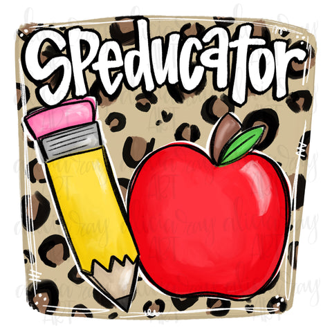 Speducator Leopard Pencil Apple