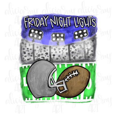 Friday Night Lights Gray Helmet