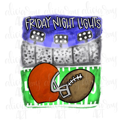 Friday Night Lights Burnt Orange Helmet