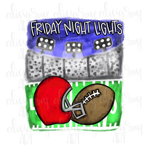 Friday Night Lights Red Helmet