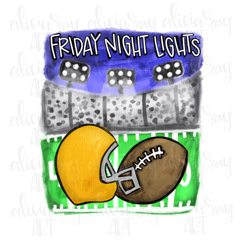 Friday Night Lights Gold Helmet