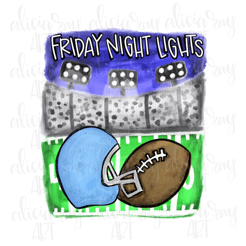 Friday Night Lights Powder Blue Helmet