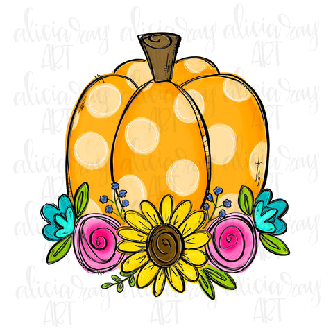 Floral Pumpkin