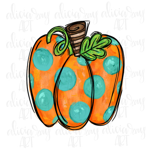 Polka Dot Pumpkin