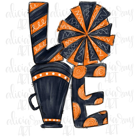Cheer Black Orange