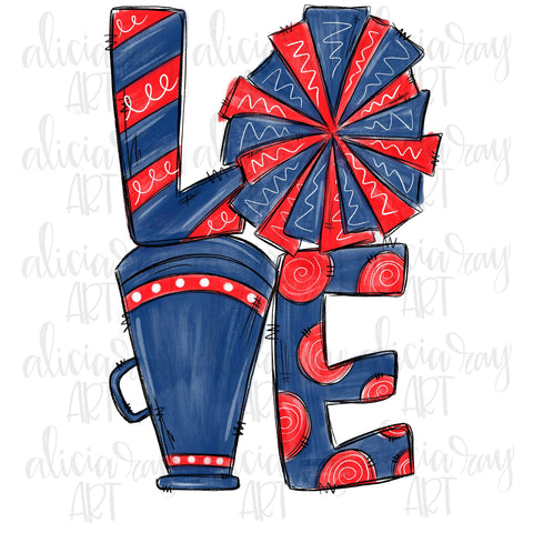 Cheer Navy and Red