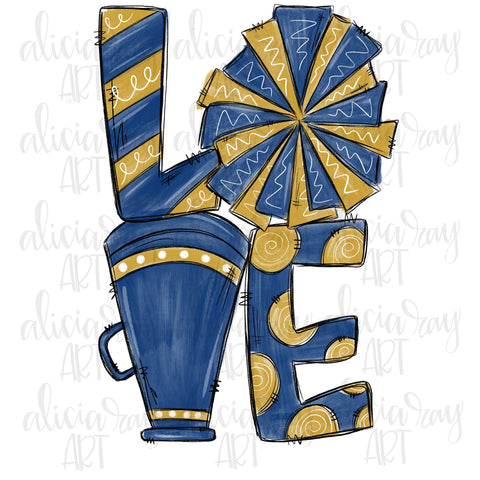 Cheer Navy Vegas Gold
