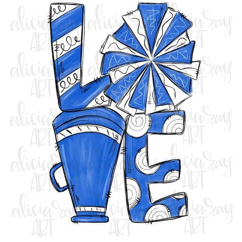 Cheer Royal Blue White