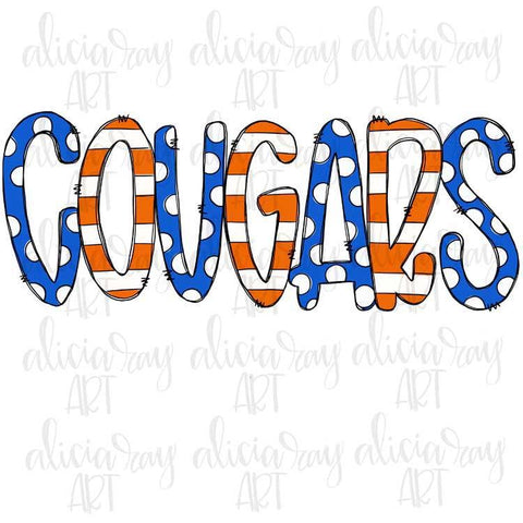 Cougars Orange and Blue