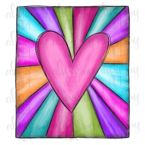 Valentine Heart Burst