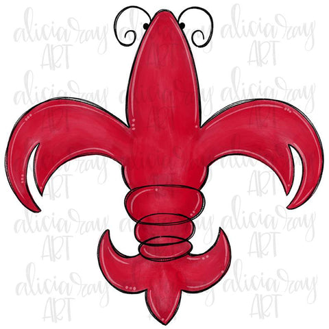 Crawfish Fleur De Lis