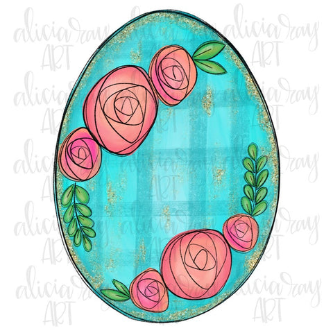 Floral Easter Egg