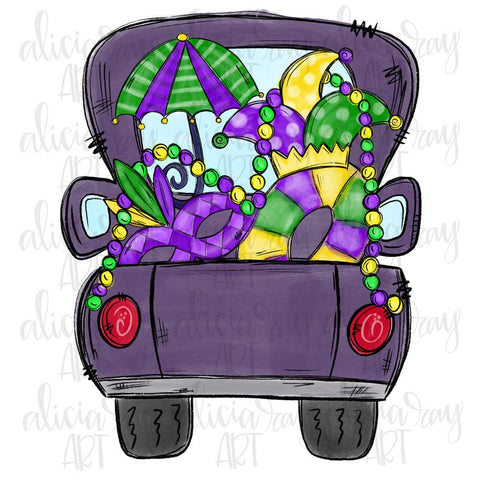 Mardi Gras Truck - Blank