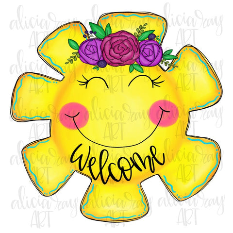 Sunshine Welcome with flower crown