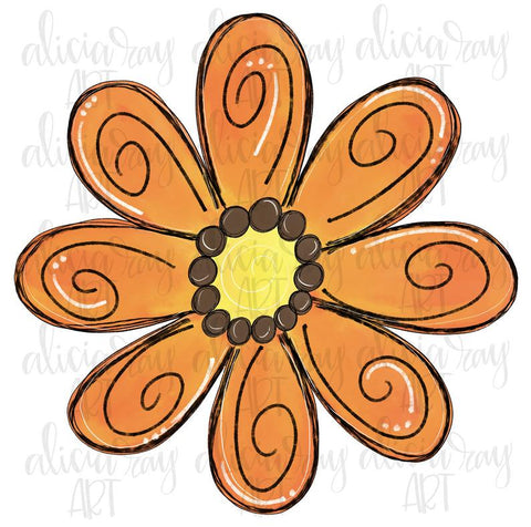 Yellow Orange Flower