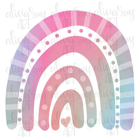 Pastel Watercolor Rainbow