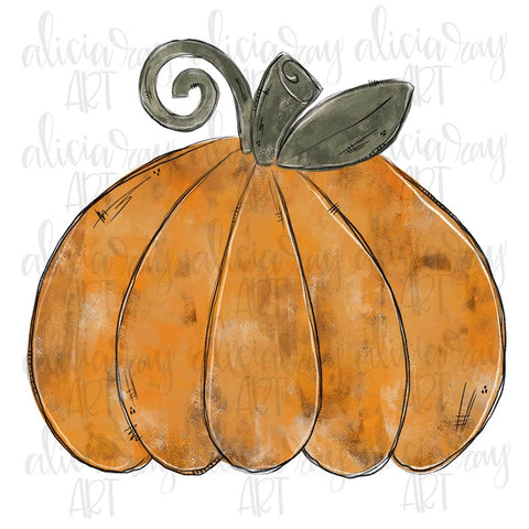 Orange Textured Pumpkin