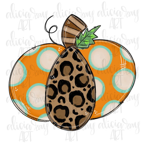 Leopard Whimsical Pumpkin