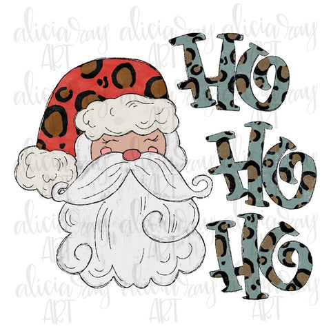 Ho Ho Ho Leopard Santa