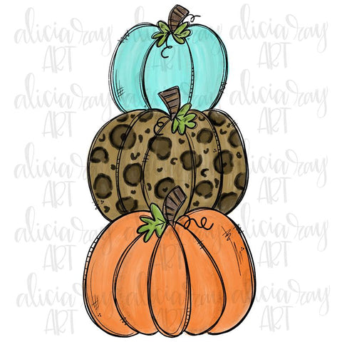 Pumpkin Stack Leopard