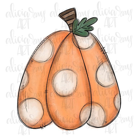 Polka Dot Pumpkin