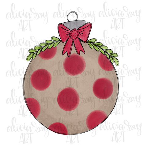 Polka Dot Ornament