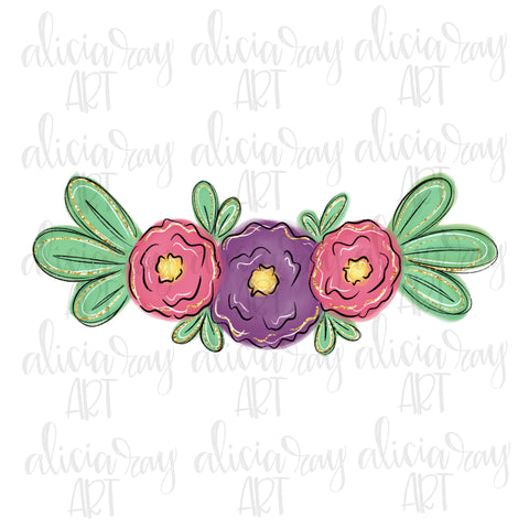 Floral Bundle Glitter