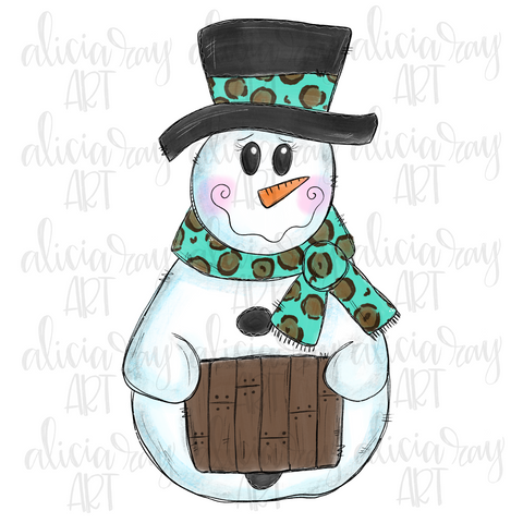 Leopard Snowman