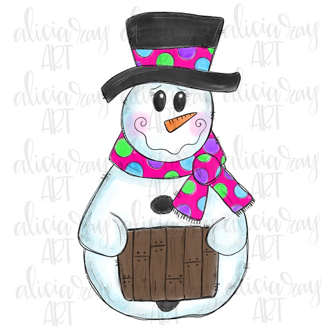 Girly Snowman