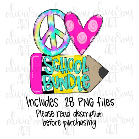 Peace Love School Bundle