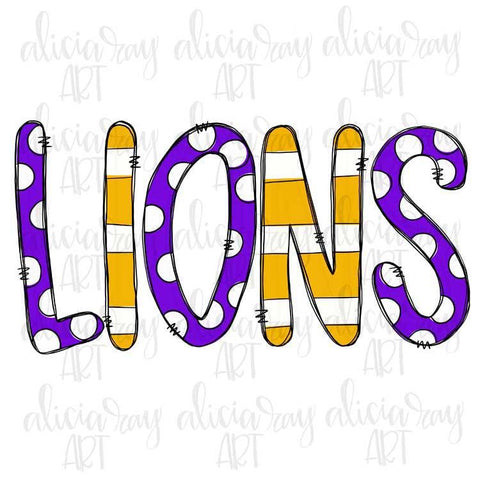 Lions Purple and Gold