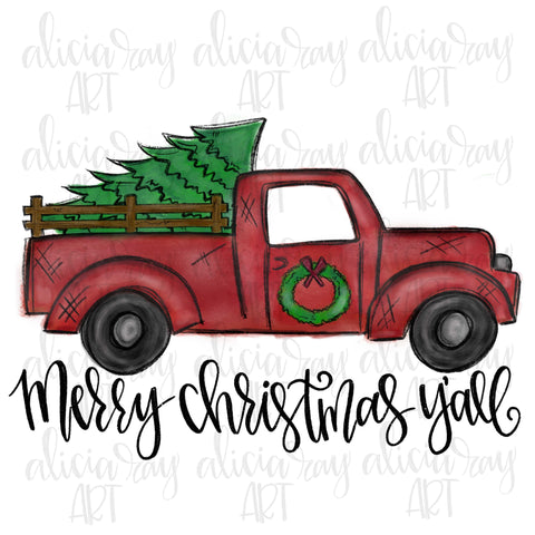 Merry Christmas Y'all Truck