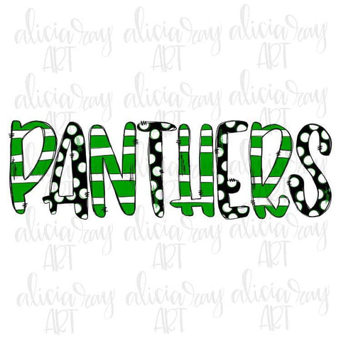 Panthers Green and Black
