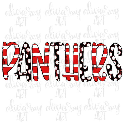 Panthers Red and Black