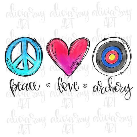 Peace Love archery