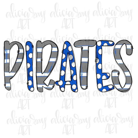 Pirates Gray and Blue