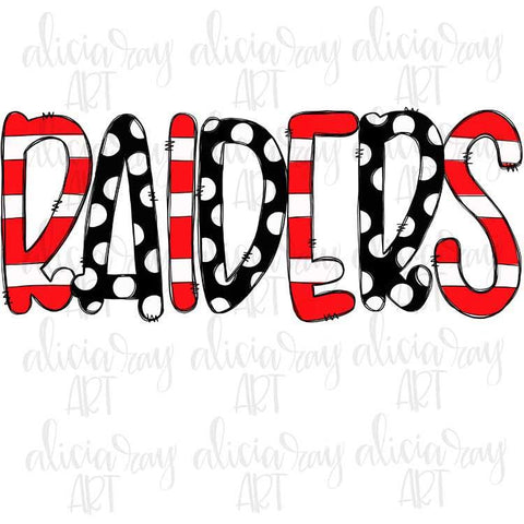 Raiders Red and Black