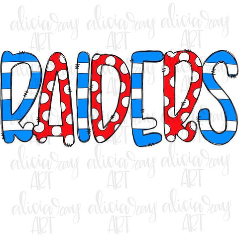 Raiders Red and Blue
