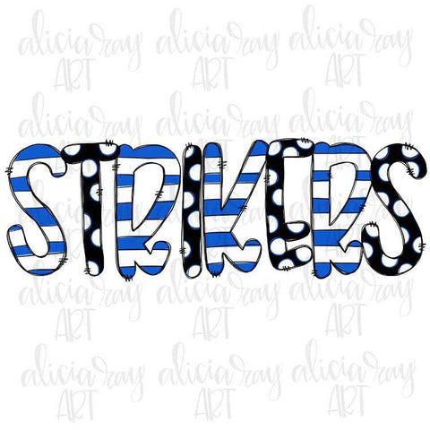 Strikers Blue and Black