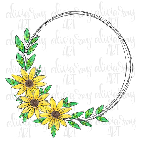 Sunflower Wreath