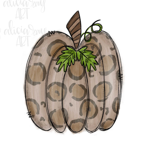 Tan Leopard Pumpkin