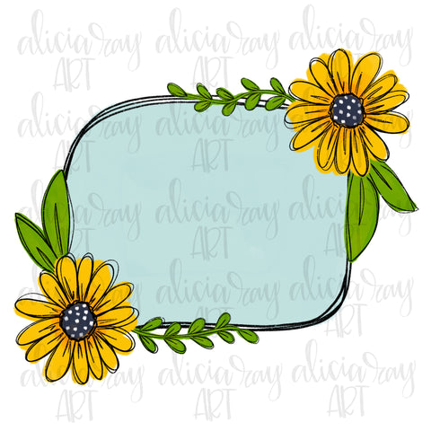 Yellow Daisy Frame